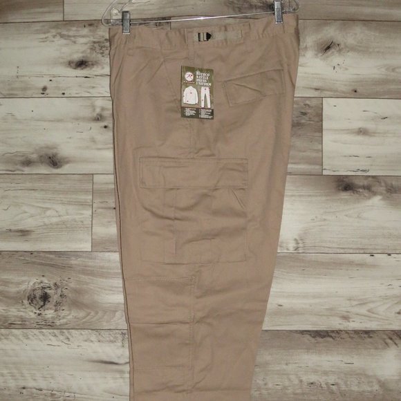 Rothco* Men Tactical Cargo Pants Fatigue BDU Uniform Military~ Size Large /Khaki - Picture 1 of 7